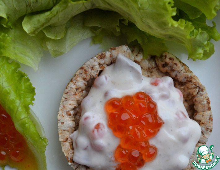 Намазка с красной икрой Намазка с красной икрой