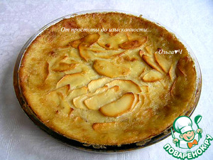 Нормандский яблочный пирог Нормандский яблочный пирог