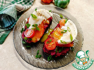 Бутерброд с форелью и яйцом Бутерброд с форелью и яйцом