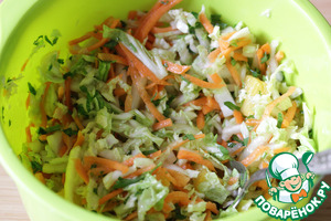 Капустный салат с апельсином