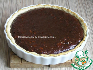 Постный шоколадно-банановый тарт с лимоном Постный шоколадно-банановый тарт с лимоном