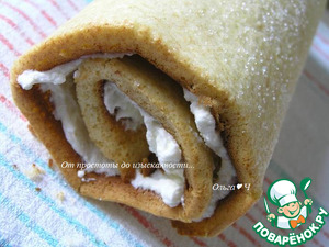 Рулет на сгущёнке с миндалём Рулет на сгущёнке с миндалём