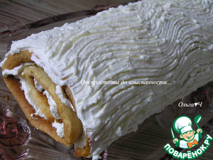 Рулет на сгущёнке с миндалём Рулет на сгущёнке с миндалём