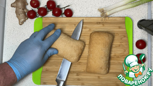 Запечённые булочки с сыром и помидорами