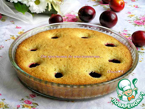 Пирог со сливами и цедрой лимона Пирог со сливами и цедрой лимона