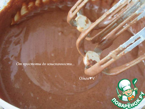 Творожно-шоколадный кекс с алычой Творожно-шоколадный кекс с алычой