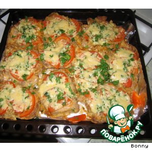 Рецепт вкусного запеченного блюда: помидоры с мясом и сыром