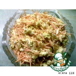 Рецепт: Салат с морковью и яйцом