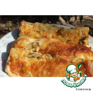 Рецепт Каннеллони с мясом под соусом