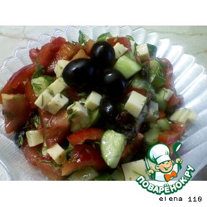 Рецепт: Греческий салат
