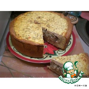Рецепт Луковый пирог с глазурью