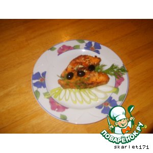 Рецепт Жаренный маринованный лосось