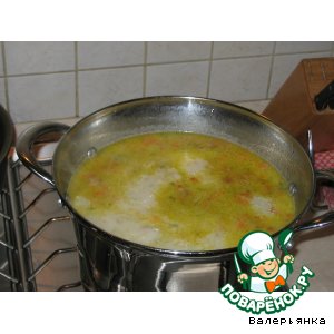 Рецепт Суп с куриными клецками и "Реджинетти"