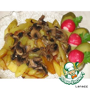 Рецепт Жареная картошечка с грибами