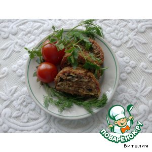 Рецепт Рулет мясной с грибами