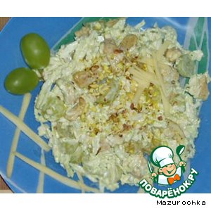 Рецепт Салатик "Виноградная курочка"