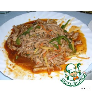 Рецепт Свинина с овощами по-китайски