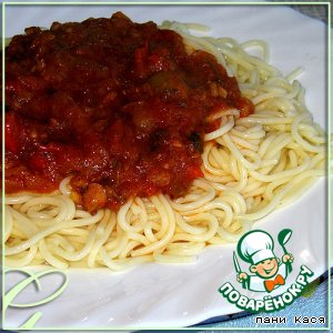 Рецепт Спагетти с овощным соусом