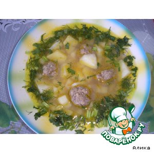 Рецепт Картофельный суп с фрикадельками