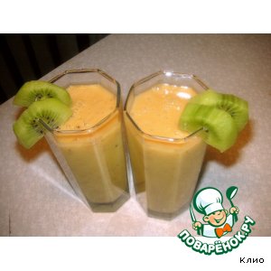Рецепт Бананово-манговый коктейль