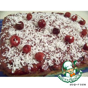 Рецепт Шоколадный кекс «Вишня в коньяке»
