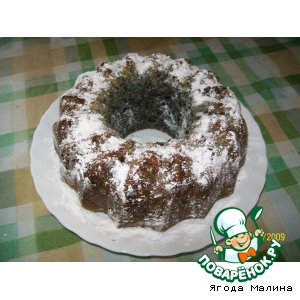 Рецепт Орехово-маковый кекс с цукатами