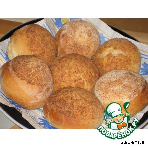 Рецепт Булочки ржаные с маслом в хлебных крошках