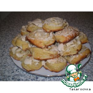 Рецепт Печенье творожное с безе "Розочки"
