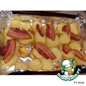 Рецепт Картошка с сальцом