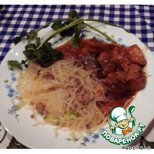 Рецепт Китайский салат с древесными грибами