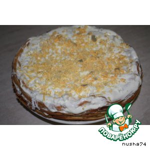 Рецепт Блинчатый пирог