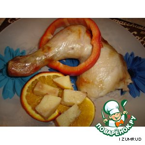Рецепт Апельсиново-айвовая курочка