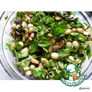 Рецепт Постный зелeный салатик
