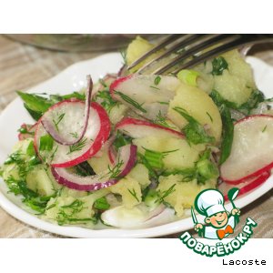 Рецепт: Картофельный салат с редисом