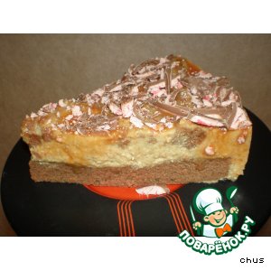 Рецепт Бисквитно-творожный торт с ароматом кофе, грецких орехов и ванили