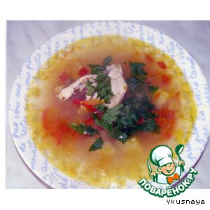 Рецепт Молдавский суп "Зама"