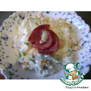 Рецепт: Салатик весенний с паштетом