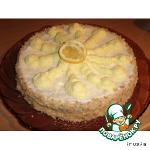 Рецепт: Торт лимонный