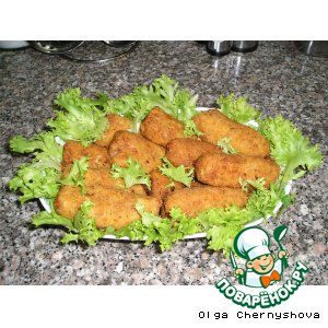 Рецепт Kуриные котлеты по Португальски  (Croquetes de frango)