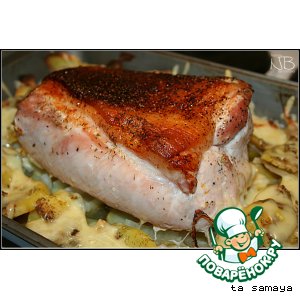 Рецепт Запеченная свинина с картофелем