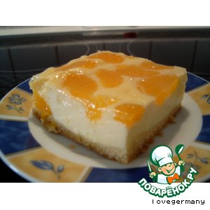 Рецепт Сырный пирог с мандаринами 2