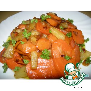 Рецепт Жареная морковь с ананасом
