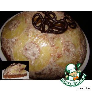 Рецепт: Заливной торт с ананасами № 2