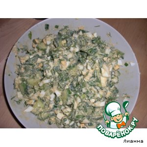 Рецепт Салат "Свежий" из зелени