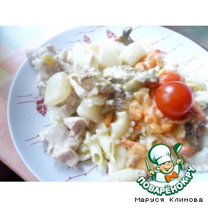 Рецепт Курочка с ананасами