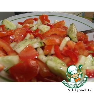 Рецепт Овощной салат " Остренький"