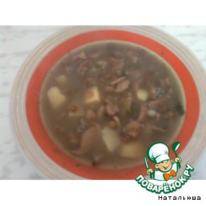 Рецепт Суп чечевичный с грибами