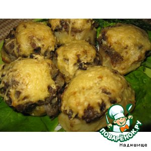 Рецепт Картошка, фаршированная грибами