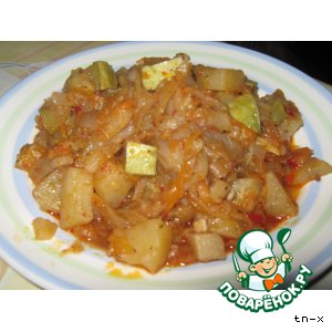 Рецепт Картофельное рагу с кабачками