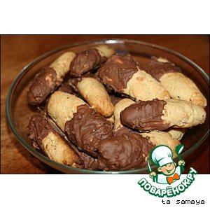 Рецепт Ореховые палочки с шоколадом